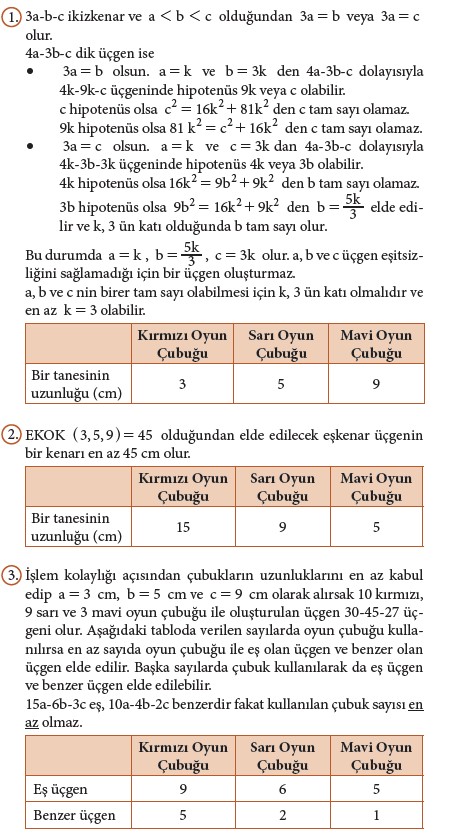 9. Sınıf Matematik Beceri Temelli Etkinlik Kitabı Cevapları Sayfa 213 Cevabı