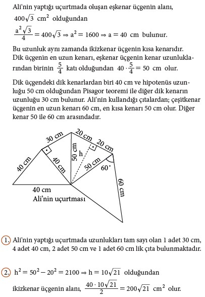 9. Sınıf Matematik Beceri Temelli Etkinlik Kitabı Cevapları Sayfa 233 Cevabı