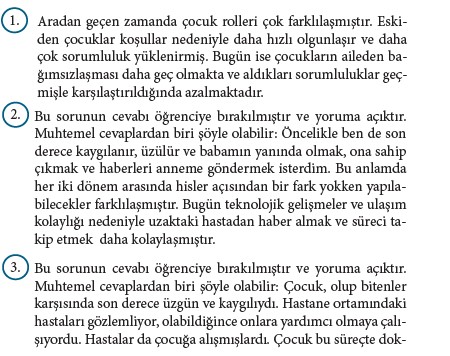 9. Sınıf Türk Dili ve Edebiyatı Beceri Temelli Etkinlik Kitabı Cevapları Sayfa 182 Cevabı