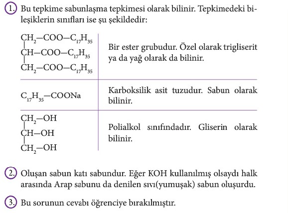 12. Sınıf Kimya Beceri Temelli Etkinlik Kitabı Sayfa 118 Cevabı