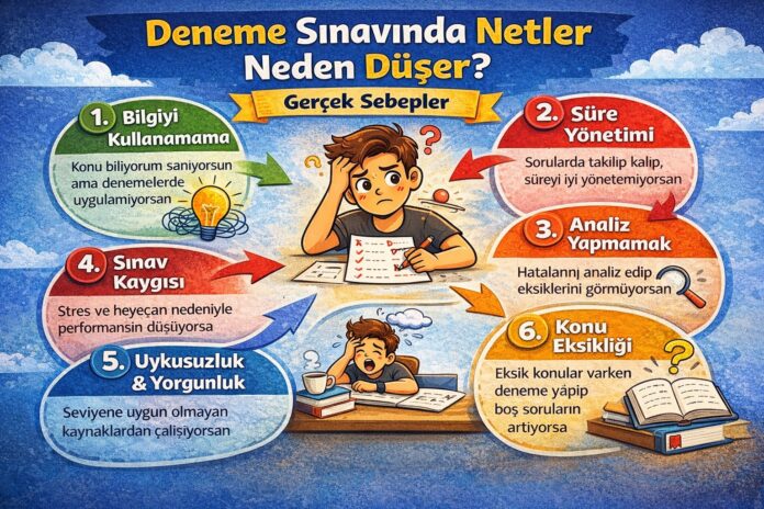Deneme Sınavında Netlerim Neden Düşüyor?