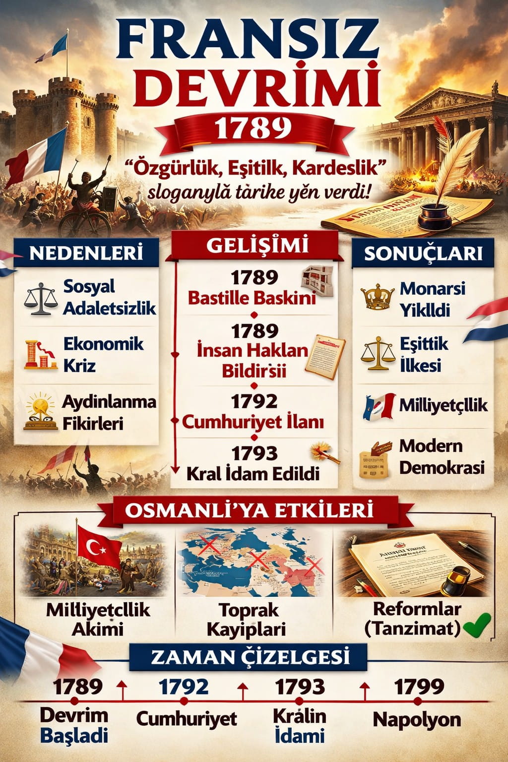 Fransız Devrimi Osmanlı'yı Nasıl Etkiledi? Fransız Devrimi Osmanlı'yı Nasıl Etkiledi?